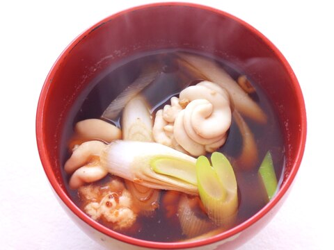 白子と葱の味噌汁